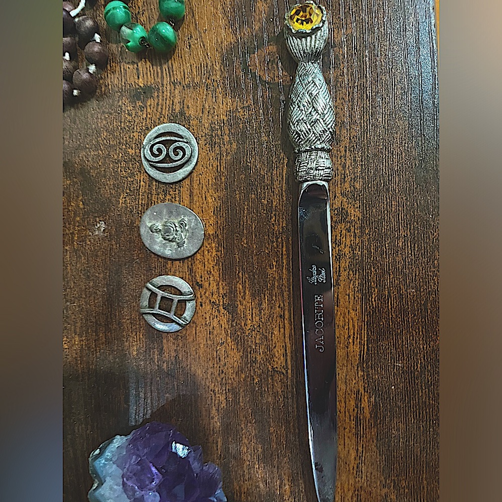 Jacobite Scottish Letter Opener. W/ Citrine stone